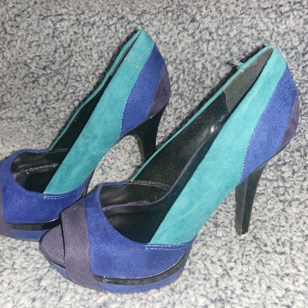 Womens blue high heels 👠 shoes